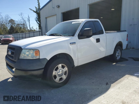 2005 Ford F-150 XL with VIN 1FTRF12W25NA30270, listed as a Copart auction lot 47606965 with 288,963 mi miles and Salvage Title. Bid and sale history available at carsss.com. Image 1.