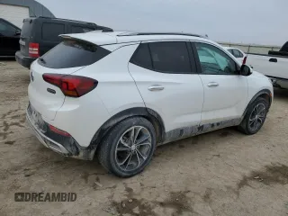 2023 Buick Encore GX Select with VIN KL4MMDS21PB009522, listed as a Copart auction lot 45412475 with 29,155 mi miles and Salvage title. Bid and sale history available at DreamBid. Image 3.