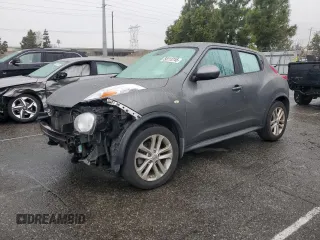 2013 Nissan Juke SV with VIN JN8AF5MR4DT214183, listed as a Copart auction lot 50113745 with 107,106 mi miles and Salvage Title. Bid and sale history available at carsss.com. Image 1.