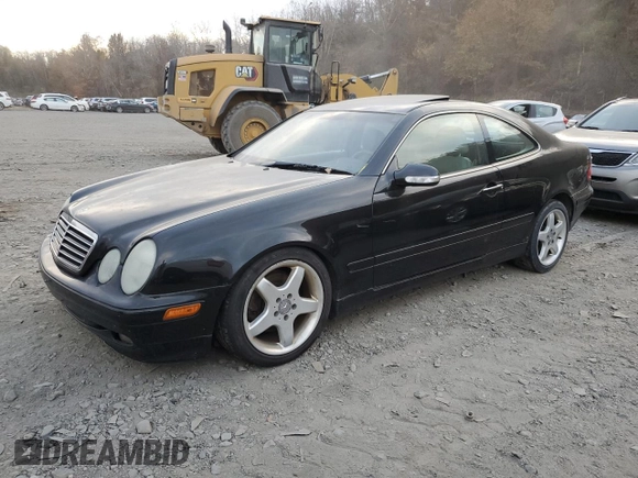 2000 Mercedes-Benz CLK 320/430 with VIN WDBLJ65G4YF152664, listed as a Copart auction lot 76822474 with 108,193 mi miles and Clean Title. Bid and sale history available at DreamBid. Image 1.