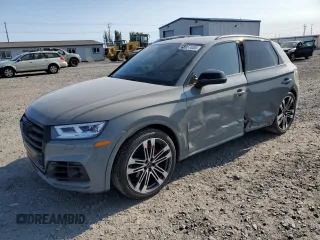 2020 Audi SQ5 Premium Plus with VIN WA1B4AFY6L2076583, listed as a Copart auction lot 58957835 with 55,896 mi miles and Salvage title. Bid and sale history available at DreamBid. Image 1.