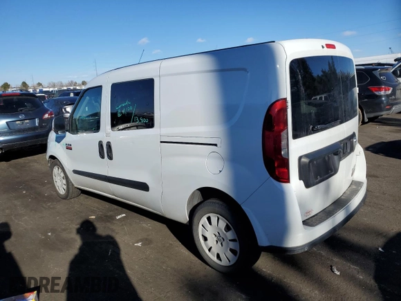 2017 Ram ProMaster City Cargo Van Tradesman SLT with VIN ZFBERFBB5H6E54787, listed as a Copart auction lot 86923524 with 67,074 mi miles and Salvage Title. Bid and sale history available at carsss.com. Image 2.