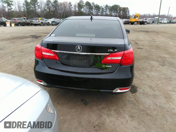 2014 Acura RLX Tech Pkg with VIN JH4KC1F56EC007418, listed as a IAAI auction lot 41790185 with 130,288 mi miles. Bid and sale history available at carsss.com. Image 16.
