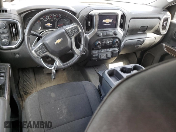 2021 Chevrolet Silverado 1500 LT with VIN 3GCUYDET4MG154765, listed as a Copart auction lot 48231225 with 99,353 mi miles and Salvage Title. Bid and sale history available at carsss.com. Image 8.