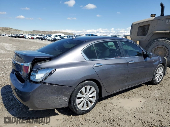 2013 Honda Accord Sdn EX-L with VIN 1HGCR2F85DA087665, listed as a Copart auction lot 48190605 with 145,498 mi miles and Salvage Title. Bid and sale history available at carsss.com. Image 3.