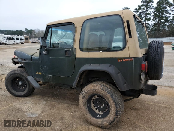 1995 Jeep Wrangler S with VIN 1J4FY19P5SP309461, listed as a Copart auction lot 44160095 with 264,727 mi miles and Salvage Title. Bid and sale history available at carsss.com. Image 2.