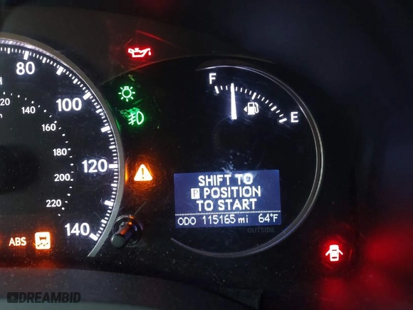 2014 Lexus CT 200h Hybrid with VIN JTHKD5BH9E2205419, listed as a IAAI auction lot 41312878 with 115165 miles. Bid and sale history available at carsss.com. Image 16.