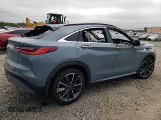 2024 Infiniti QX55 Luxe with VIN 3PCAJ5JR5RF110326, listed as a Copart auction lot 45185605 with Not Provided miles and Salvage Title. Bid and sale history available at DreamBid. Image 3.