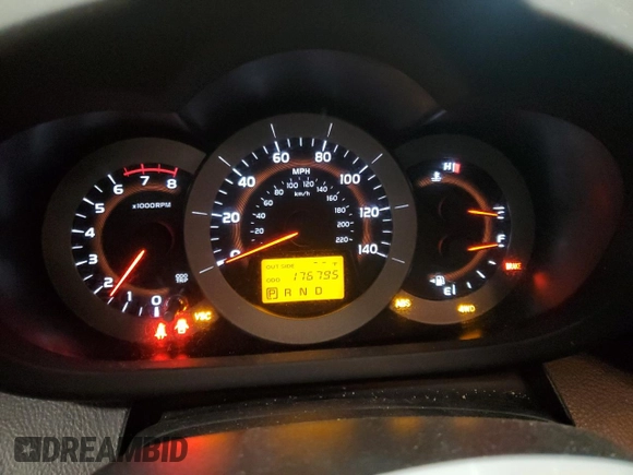 2007 Toyota RAV4 Sport with VIN JTMBD32V775113674, listed as a Copart auction lot 46236255 with 176,795 mi miles and Salvage Title. Bid and sale history available at carsss.com. Image 9.