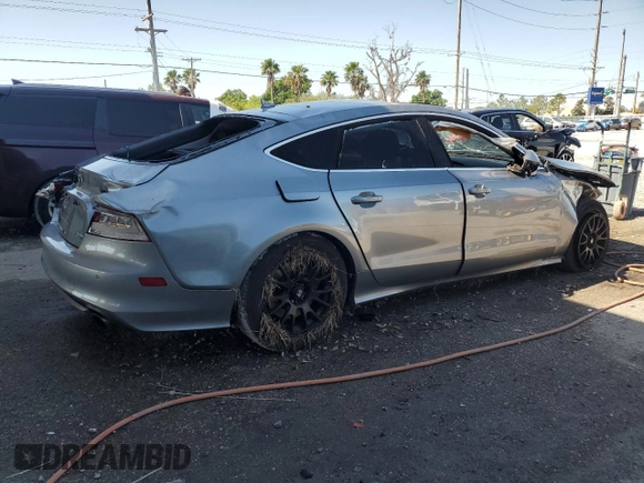 2012 Audi A7 3.0 Prestige with VIN WAUSGAFC1CN032360, listed as a Copart auction lot 52434755 with 0 mi miles and Salvage Title. Bid and sale history available at carsss.com. Image 3.