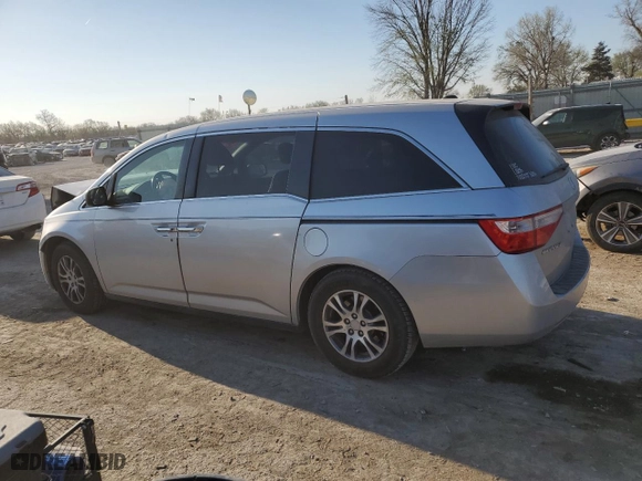 2012 Honda Odyssey EX-L with VIN 5FNRL5H6XCB008567, listed as a Copart auction lot 50635285 with 215,418 mi miles and Salvage Title. Bid and sale history available at carsss.com. Image 2.