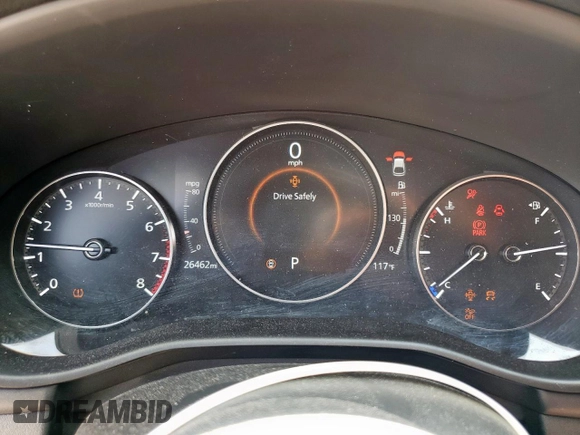 2024 Mazda 3 S Carbon Edition with VIN JM1BPBLM6R1657648, listed as a Copart auction lot 57335935 with 26,462 mi miles and Salvage title. Bid and sale history available at DreamBid. Image 9.