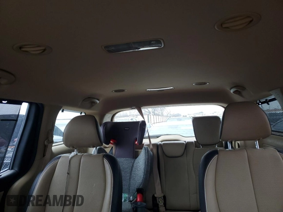 2015 Kia Sedona EX with VIN KNDMC5C13F6063903, listed as a Copart auction lot 44789095 with 108,378 mi miles and Salvage Title. Bid and sale history available at carsss.com. Image 10.
