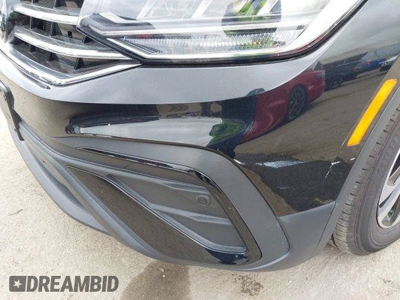 2024 Volkswagen Tiguan S with VIN 3VVRB7AX1RM175360, listed as a IAAI auction lot 42196560 with 5,133 mi miles and . Bid and sale history available at DreamBid. Image 6.
