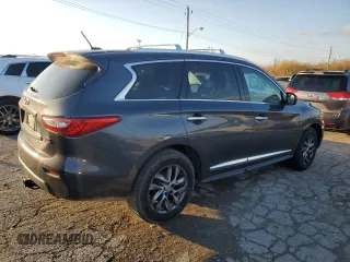 2013 Infiniti JX35 with VIN 5N1AL0MM4DC326795, listed as a Copart auction lot 79352704 with 165,039 mi miles and Clean Title. Bid and sale history available at carsss.com. Image 3.