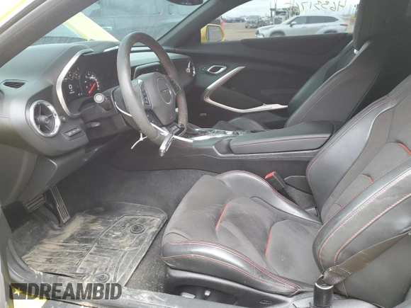 2018 Chevrolet Camaro ZL1 with VIN 1G1FK1R64J0109606, listed as a Copart auction lot 46331765 with 29,209 mi miles and Salvage Title. Bid and sale history available at DreamBid. Image 7.