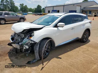 2018 Nissan Murano SV z VIN 5N1AZ2MG2JN194267, wystawiony jako Copart lot #59519785 z przebiegiem 67 488 mil mil oraz Szkoda całkowita • Salvage title. Historia ofert i sprzedaży dostępna na DreamBid. Obrazek 1.