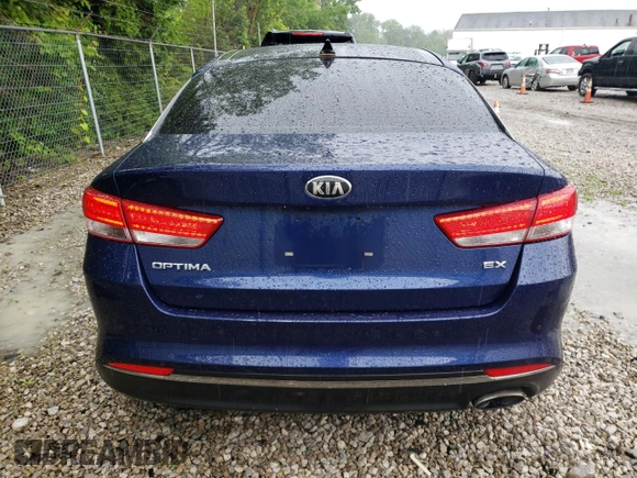 2017 Kia Optima EX with VIN 5XXGU4L39HG154393, listed as a Copart auction lot 60122115 with 89,728 mi miles and Salvage title. Bid and sale history available at DreamBid. Image 6.
