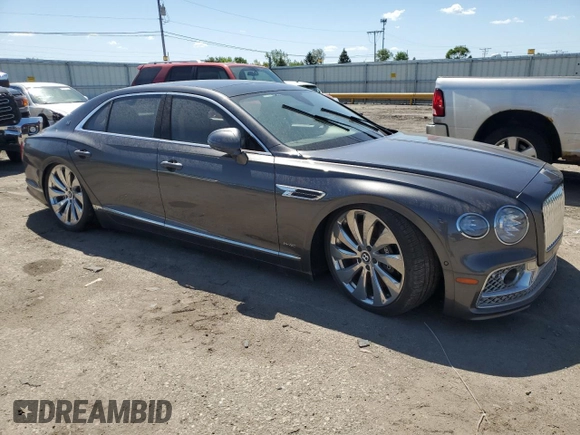 2020 Bentley Flying Spur W12 with VIN SCBBB6ZGXLC081181, listed as a Copart auction lot 57343505 with Not provided miles and Salvage title. Bid and sale history available at DreamBid. Image 4.