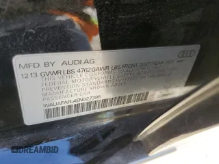 2014 Audi A4 Premium with VIN WAUAFAFL4EN027395, listed as a Copart auction lot 46329005 with 113,915 mi miles and Salvage Title. Bid and sale history available at carsss.com. Image 13.