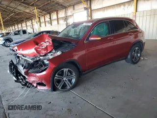 2017 Mercedes-Benz GLC with VIN WDC0G4JB7HF114342, listed as a Copart auction lot 77095044 with 0 mi miles and Salvage Title. Bid and sale history available at carsss.com. Image 1.