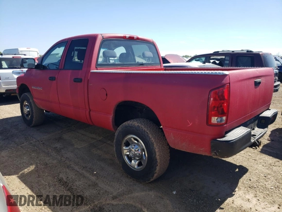 2004 Dodge Ram 2500 SLT with VIN 3D7KU28C34G206279, listed as a Copart auction lot 68125394 with 193,493 mi miles and Salvage Title. Bid and sale history available at carsss.com. Image 2.