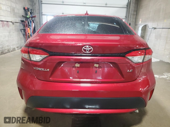 2022 Toyota Corolla LE with VIN 5YFEPMAE5NP314128, listed as a Copart auction lot 53477825 with 13,125 mi miles and Salvage Title. Bid and sale history available at DreamBid. Image 6.