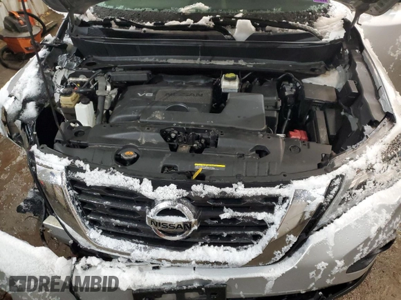 2019 Nissan Pathfinder SV with VIN 5N1DR2MM7KC619238, listed as a Copart auction lot 46603615 with 112,243 mi miles and Salvage Title. Bid and sale history available at carsss.com. Image 12.