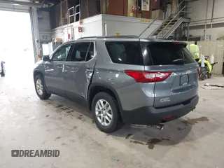 2021 Chevrolet Traverse LT Cloth with VIN 1GNERGKW3MJ198506, listed as a IAAI auction lot 42117506 with 56,659 mi miles and . Bid and sale history available at DreamBid. Image 3.