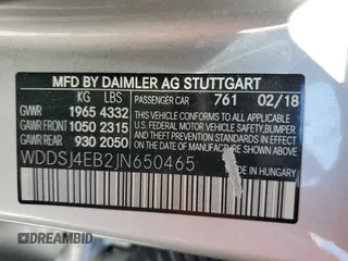 2018 Mercedes-Benz CLA 250 with VIN WDDSJ4EB2JN650465, listed as a Copart auction lot 53834294 with 97,609 mi miles and . Bid and sale history available at DreamBid. Image 13.