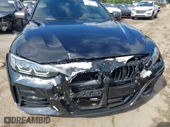 2023 BMW 4 Series M440i with VIN WBA53AT09PCL49954, listed as a IAAI auction lot 41478951 with 27,105 mi miles and . Bid and sale history available at DreamBid. Image 6.