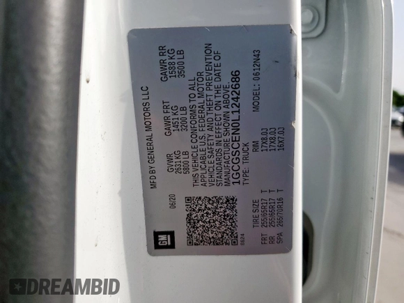 2020 Chevrolet Colorado 2WD LT z VIN 1GCGSCEN0L1242686, wystawiony jako Copart lot #57032235 z przebiegiem 91 521 mil mil oraz Szkoda całkowita • Salvage title. Historia ofert i sprzedaży dostępna na DreamBid. Obrazek 12.