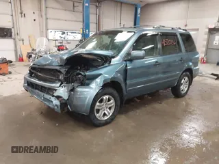 2005 Honda Pilot EX-L with RES with VIN 2HKYF18615H515907, listed as a IAAI auction lot 41520756 with 172,939 mi miles. Bid and sale history available at carsss.com. Image 17.