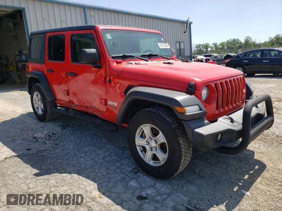 2019 Jeep Wrangler Unlimited Sport S with VIN 1C4HJXDN2KW634635, listed as a Copart auction lot 62107005 with 88,237 mi miles and Salvage title. Bid and sale history available at DreamBid. Image 4.