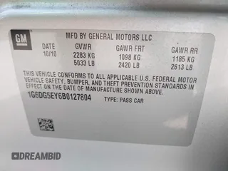 2011 Cadillac CTS Luxury with VIN 1G6DG5EY6B0127804, listed as a IAAI auction lot 42388166 with 204,767 mi miles and . Bid and sale history available at DreamBid. Image 9.