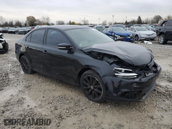 2012 Volkswagen Jetta SE with VIN 3VWDX7AJ9CM417564, listed as a Copart auction lot 77314634 with 235,196 mi miles and Salvage title. Bid and sale history available at DreamBid. Image 4.