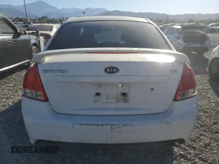 2008 Kia Spectra EX with VIN KNAFE122685011841, listed as a Copart auction lot 75137144 with 146,516 mi miles and Clean Title. Bid and sale history available at carsss.com. Image 6.