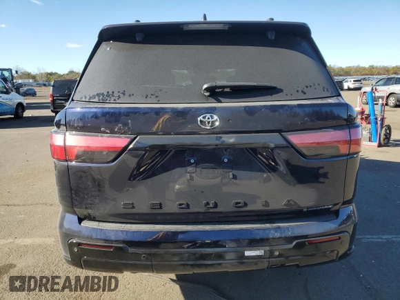 2025 Toyota Sequoia SR5 with VIN 7SVAAABA9SX055317, listed as a Copart auction lot 42635565 with 85 mi miles and Salvage Title. Bid and sale history available at carsss.com. Image 6.