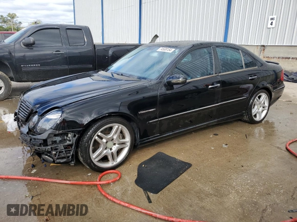 2003 Mercedes-Benz E-Class 5.5L AMG with VIN WDBUF76J93A320844, listed as a Copart auction lot 74508154 with 0 mi miles and Non Repairable. Bid and sale history available at carsss.com. Image 1.