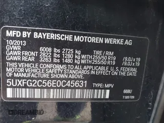 2014 BMW X6 xDrive35i z VIN 5UXFG2C56E0C45631, wystawiony jako IAAI lot #41967186 z przebiegiem 86 773 mil mil oraz . Historia ofert i sprzedaży dostępna na DreamBid. Obrazek 9.