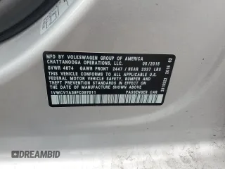 2015 Volkswagen Passat SEL Premium with VIN 1VWCV7A39FC097011, listed as a Copart auction lot 63255745 with 159,543 mi miles and Salvage title. Bid and sale history available at DreamBid. Image 12.