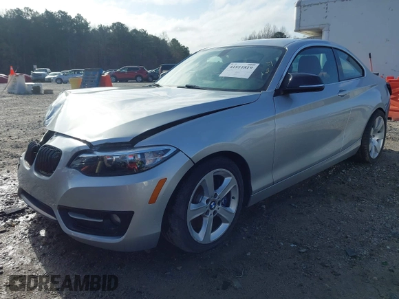 2016 BMW 2 Series 228i with VIN WBA1F9C58GV546490, listed as a IAAI auction lot 41811819 with 69,434 mi miles. Bid and sale history available at carsss.com. Image 2.