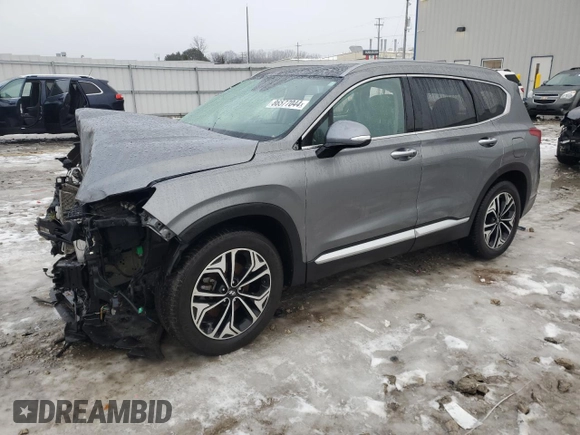 2019 Hyundai Santa Fe Limited z VIN 5NMS5CAA3KH074888, wystawiony jako Copart lot #86577044 z przebiegiem 117 015 mil mil oraz Nie do naprawy • Non repairable. Historia ofert i sprzedaży dostępna na DreamBid. Obrazek 1.