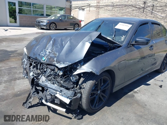 2021 BMW 3 Series 330e with VIN 3MW5P7J06M8C15108, listed as a IAAI auction lot 41885084 with 1 mi miles. Bid and sale history available at carsss.com. Image 18.