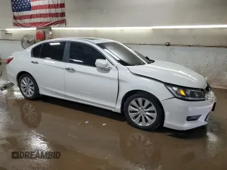 2014 Honda Accord EX-L with VIN 1HGCR2F83EA064385, listed as a Copart auction lot 52300185 with 95,464 mi miles and Salvage Title. Bid and sale history available at carsss.com. Image 4.