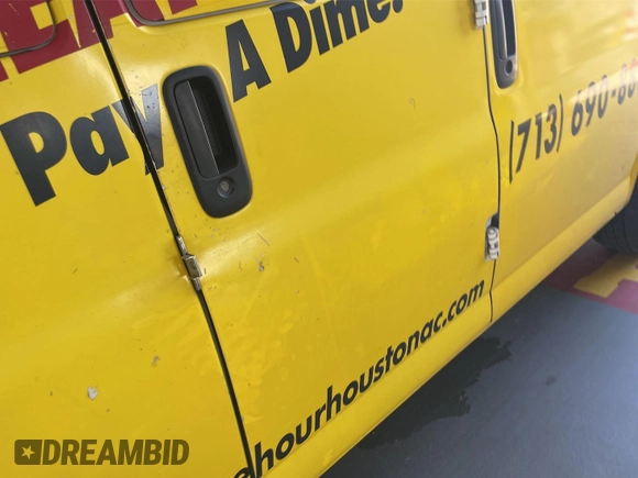 2016 Chevrolet Express Cargo with VIN 1GCWGAFF9G1172104, listed as a IAAI auction lot 42837161 with 120,500 mi miles and . Bid and sale history available at DreamBid. Image 3.