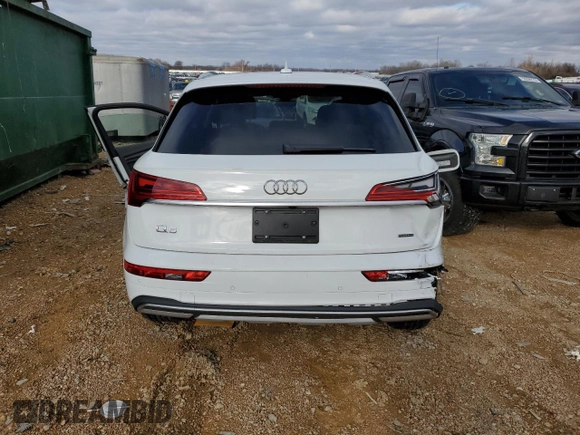 2021 Audi Q5 Premium Plus with VIN WA1BAAFY5M2098861, listed as a Copart auction lot 71633382 with Not Provided miles. Bid and sale history available at carsss.com. Image 6.