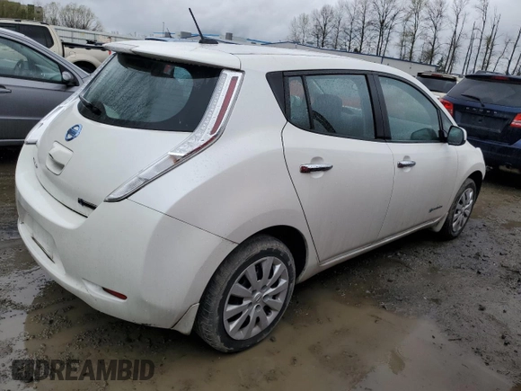 2015 Nissan LEAF SV with VIN 1N4AZ0CP6FC322612, listed as a Copart auction lot 47860363 with 56,136 mi miles. Bid and sale history available at carsss.com. Image 3.