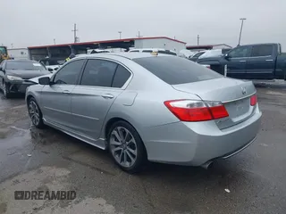 2014 Honda Accord Sport with VIN 1HGCR2F58EA093158, listed as a IAAI auction lot 41597368 with 121,990 mi miles and . Bid and sale history available at DreamBid. Image 3.