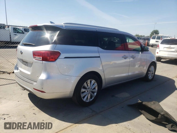 2017 Kia Sedona EX with VIN KNDMC5C1XH6264152, listed as a Copart auction lot 69098454 with 123,954 mi miles and Salvage Title. Bid and sale history available at carsss.com. Image 3.